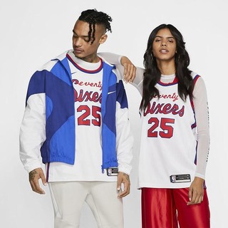 Jersey Nike Ben Simmons 76ers Classic Edition NBA Swingman Barbati Albi | JWAB-91847